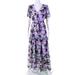 Pre-ownedViva Aviva Womens Leilani Maxi Dress Purple Black Size 8 12235657