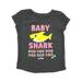 Jumping Beans Baby Shark Toddler Girls Gray Short Sleeve Tee Shirt T-Shirt