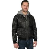 excelled bomber jacket with hood-big & tall