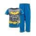 DC Comics Toddler Boys Batman Blue Short Sleeve Pajamas