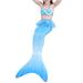 CVLIFE 3PCS Baby Kids Girls Bikini Swimwear Mermaid Tail Beachwear Bathing Suits Lace Up Swimsuits Swimmable Party Cosplay Costumes 2-13Year