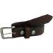 Handmade Amish Men's Leather Belt Crafted Rustic Cowhide with Snap On Buckle