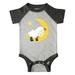 Inktastic Cute Sheep Sleeping On The Moon, White Sheep, Star Infant Short Sleeve Bodysuit Unisex