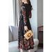 Women V-Neck Printed Beautiful Dress