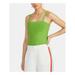 RACHEL ROY Womens Green Sleeveless Square Neck Top Size L