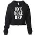 Junior's One More Rep V283 Black Cropped Fleece Hoodie Large