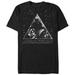 Men's Star Wars Darth Vader Shape Graphic Tee Black Small