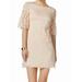 Vince Camuto NEW Pink Floral Lace Womens 10 Lantern-Sleeve Shift Dress