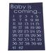 Tomshoo Baby is Coming Maternity Women Calendar Countdown Pregnancy Mark Off Baby Announcment Baby Birth Countdown 42 Weeks Cloth Accessory Gray