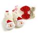 Promotion clearance Cute Baby Shoes Winter Warm Santa Claus First Walkers Cute Baby Boots with Two Pairs Socks/Head Band Khaki M