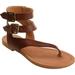 Women's Journee Collection Kyle Ankle Strap Thong Sandal