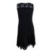 Calvin Klein Women's Lace-Trim A-Line Dress