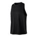 Men Loose Sports Vest Fitness Running Basketball Training Sleeveless Cemented Breathable Speed Dry Top Sports T-shirt Black 2XL