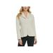 DKNY Womens Ivory Glitter Patterned Zip Up Jacket Size 4