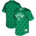 Boston Celtics Mitchell & Ness Hardwood Classics Wordmark Mesh V-Neck Pullover Shooting Shirt - Green