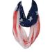 Distressed American FlagÂ scarf with raw edge