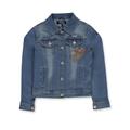 DKNY Girls' Sequin Hearts Denim Jacket (Big Girls)