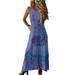 Plus Size Hawaiian Holiday Boho Beach Floral Maxi Dress For Women Casual Ladies Casual Wrap Summer Paisley Holiday Long Sundress Ladies Cocktail Party Evening Maxi Long Dress Beachwear