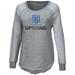 Boston Uprising G-III 4Her by Carl Banks Women's Raglan Pullover Sweatshirt - Heather Gray