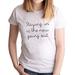 7 ate 9 Apparel Women's Funny Stay in Quarantine White T-Shirt 2XL