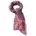 Peach Couture Elegant All Season Lightweight Sheer Animal Owl Print Scarf Shawl (Light Pink)