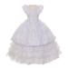 Rain Kids Girls White Ruffle Train Skirt Bolero Communion Dress