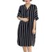 Kernelly Women Diamond Embellished Shirt Dress Solid Female Casual Blouse Dress Winter Long Sleeve Office Ladies Chic Short Dress