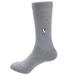 Jacob Alexander Pair of English Alphabet Letter Initials Socks - Light Gray - Letter V