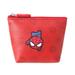 MINISO Marvel Coin Purse with Zipper Trapezoid Key Holder Pouch Small Wallet for Women Girls, Red Spiderman