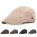 AYYUFE Vintage Unisex Twill Cotton Flat Peaked Cap Adjustable Newsboy Hunting Beret Hat