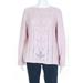 Brock Collection Womens Rosmarino Cashmere Knitwear Sweater Pink Size Large