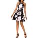 X by Xscape Womens Floral Halter Party Dress