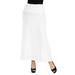 24seven Comfort Apparel Womens Elastic Waist Solid Color Maxi Skirt , R011510, Made in USA