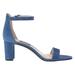 Nine West Pruce Block Heel Sandal Blue Iris 1