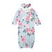 Ma&Baby Newborn Baby Girls Floral Print Sleeping Bag Pajamas Set Outfit Headband