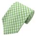 Jacob Alexander Men's Gingham Checkered Pattern Neck Tie - Regular - Lime Green