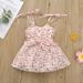 ZIYIXIN Little Girl's Bandage High Waist Heart/Leopard Suspender Dress