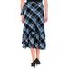 Lauren Ralph Lauren Women's Plaid Ruffled Asymmetrical Skirt