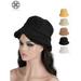 Luxtrada Outdoor Women Winter Bucket Hat Faux Fur Wool Warm Cloche Hats Fisherman Cap