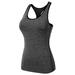 Women's Workout Sports Vest Tank Tops Quick-Dry Running Yoga Gym Fitness T-Shirt