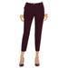 Calvin Klein Women's Skinny Ankle Pants, Burgundy, 10