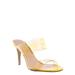 Clear Lucite Glass High Heel Slipper - Women Vinyl Slip On Mule Sandal