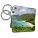 3dRose USVI, St. John, Trunk Bay, Virgin Islands NP-CA37 CMI0147 - Cindy Miller Hopkins - Key Chains, 2.25 by 2.25-inch, set of 2