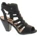 City Classified Awesome Gladiator Strappy Chunky Block Heel