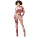 Women's 2pc Tracksuit Set Crop Tie Dye Top Slim Fit Pant Set Sportswear Jogger Sweatsuit