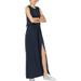 MICHAEL Michael Kors Womens Petites Grommet Lace-Up Maxi Dress