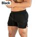 ZIYIXIN Men's Gym Shorts Pants Training Running Sport Workout Lace-Up Pockets Fitness Basketball Boxer