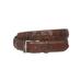 Men's 1 1/4 Inch (34 mm) Embossed Alligator Texture Braided Genuine Leather Dress Belt