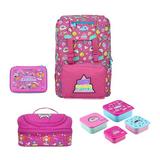 Smily Kiddos Fancy Combo (Pink)backpack pencil case lunch bag lunch box