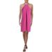 Trina Turk Womens Lucky Chain Halter Cocktail Dress